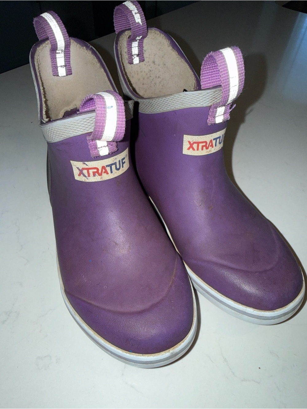 Xtratuf Kids Purple Slip-On Rain Boots size 13